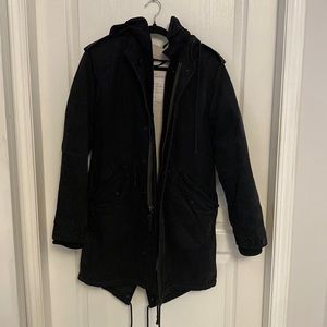 Black community winter parka
